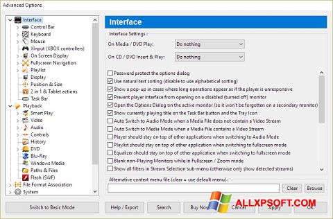 Zrzut ekranu Zoom Player na Windows XP