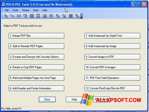 Zrzut ekranu Pdf995 na Windows XP