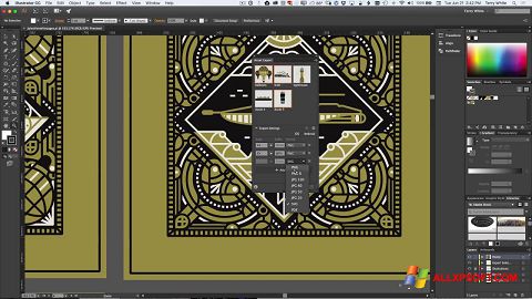 Zrzut ekranu Adobe Illustrator na Windows XP