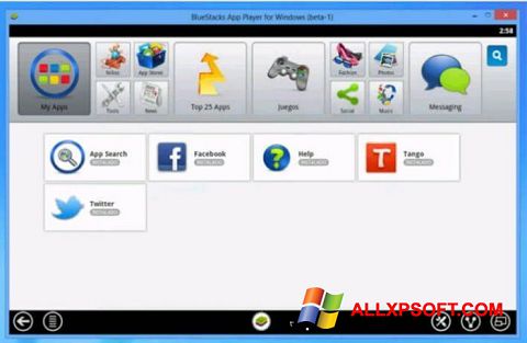 Zrzut ekranu Tango na Windows XP