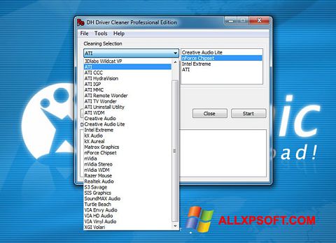 Zrzut ekranu Driver Cleaner na Windows XP