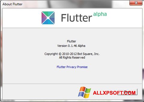 Zrzut ekranu Flutter na Windows XP