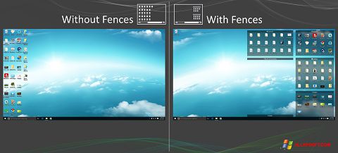 Zrzut ekranu Fences na Windows XP