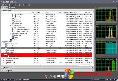Zrzut ekranu Comodo Cleaning Essentials na Windows XP
