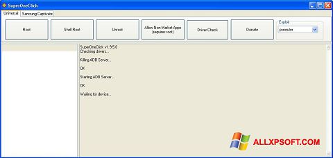 Zrzut ekranu SuperOneClick na Windows XP