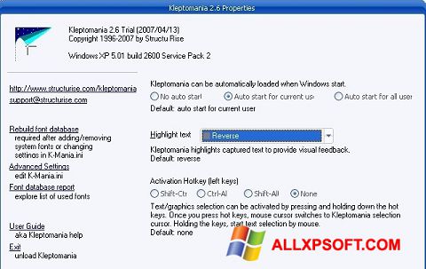 Zrzut ekranu Kleptomania na Windows XP
