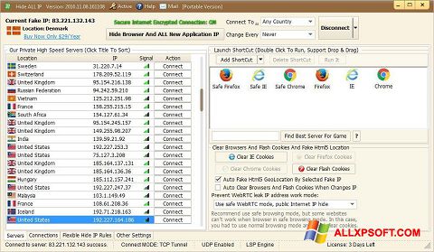 Zrzut ekranu Hide ALL IP na Windows XP