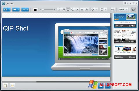Zrzut ekranu QIP na Windows XP