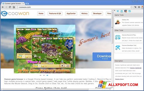 Zrzut ekranu Coowon Browser na Windows XP