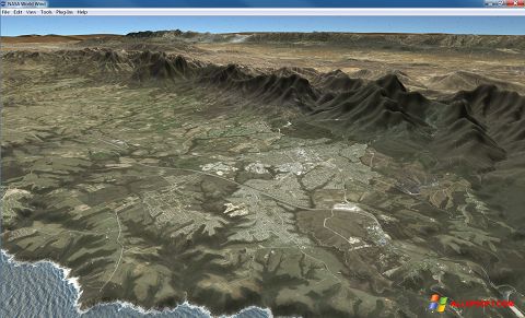 Zrzut ekranu NASA World Wind na Windows XP