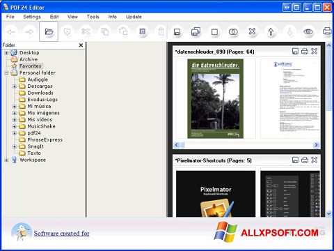 Zrzut ekranu PDF24 Creator na Windows XP