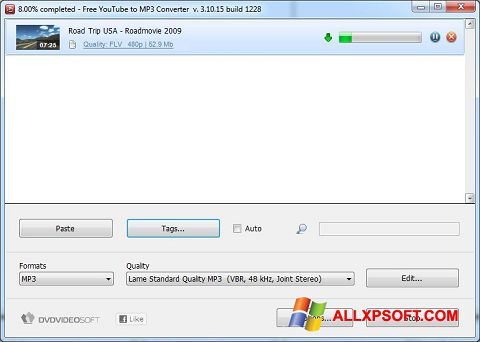 Zrzut ekranu Free YouTube to MP3 Converter na Windows XP