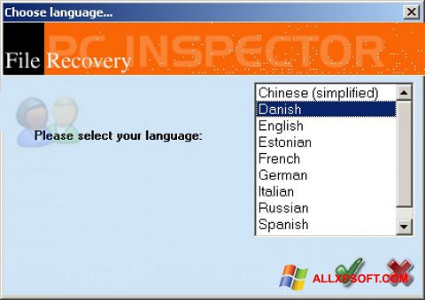 Zrzut ekranu PC Inspector File Recovery na Windows XP