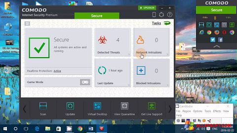 Zrzut ekranu Comodo Internet Security Premium na Windows XP
