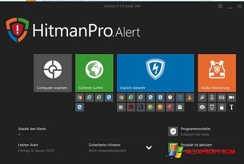 Zrzut ekranu HitmanPro na Windows XP