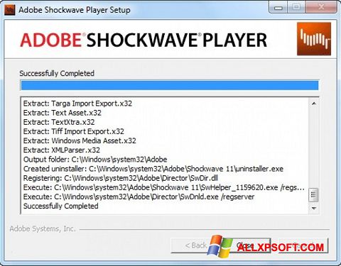 Zrzut ekranu Shockwave Player na Windows XP