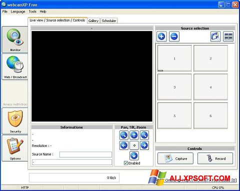 Zrzut ekranu webcamXP na Windows XP