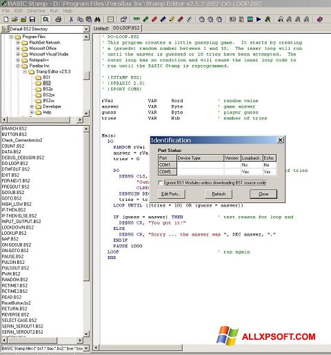 Zrzut ekranu Stamp na Windows XP