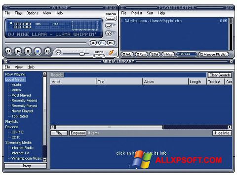 Zrzut ekranu Winamp Lite na Windows XP