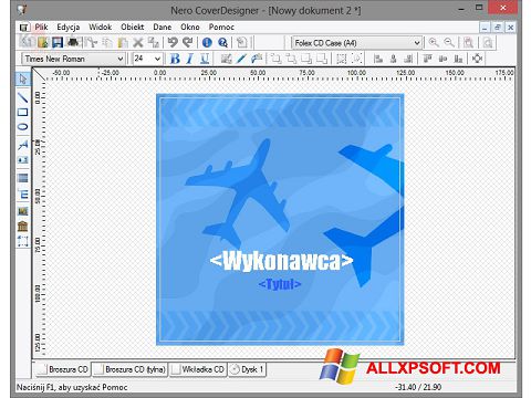 Zrzut ekranu Nero Cover Designer na Windows XP