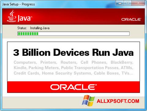 Zrzut ekranu Java Runtime Environment na Windows XP