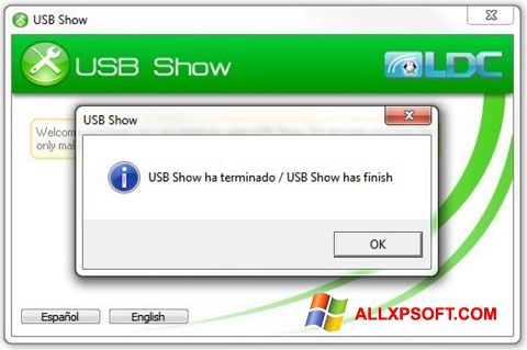 Zrzut ekranu USB Show na Windows XP