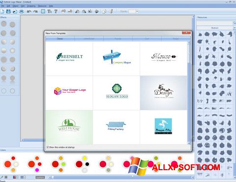 Zrzut ekranu Sothink Logo Maker na Windows XP