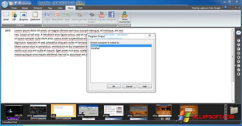 Zrzut ekranu Snagit na Windows XP