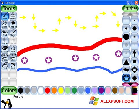 Zrzut ekranu Tux Paint na Windows XP