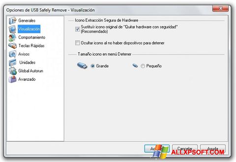 Zrzut ekranu USB Safely Remove na Windows XP