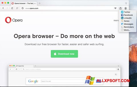 Zrzut ekranu Opera Turbo na Windows XP
