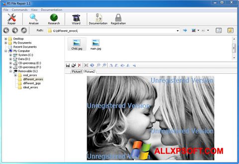 Zrzut ekranu File Repair na Windows XP