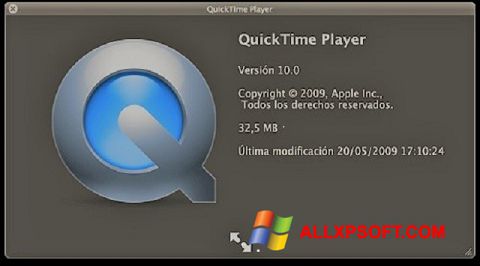 Zrzut ekranu QuickTime na Windows XP