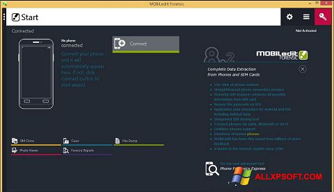Zrzut ekranu MOBILedit! na Windows XP
