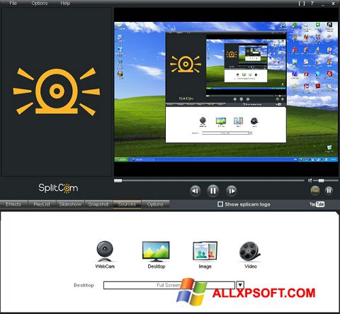 Zrzut ekranu SplitCam na Windows XP