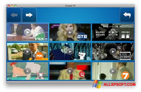 Zrzut ekranu Crystal TV na Windows XP