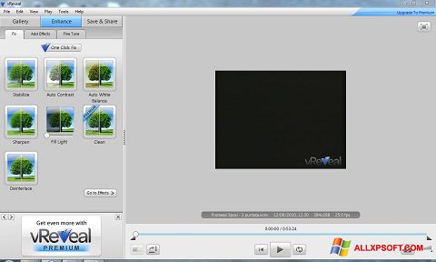 Zrzut ekranu vReveal na Windows XP