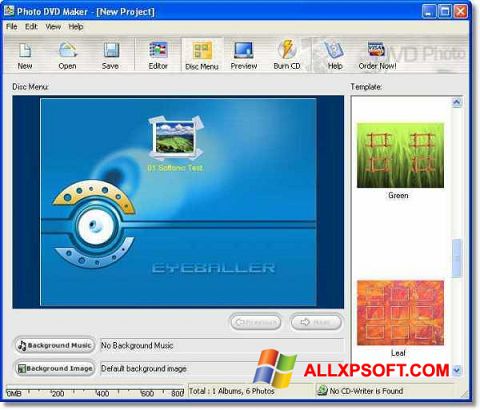 Zrzut ekranu DVD Maker na Windows XP