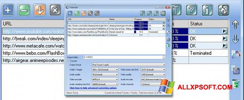 Zrzut ekranu VideoGet na Windows XP