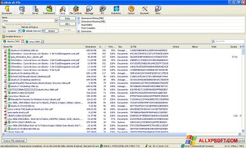 Zrzut ekranu eMule na Windows XP