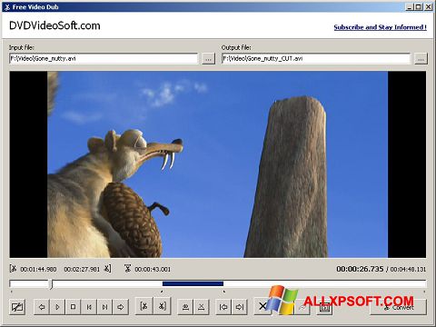 Zrzut ekranu Free Video Dub na Windows XP