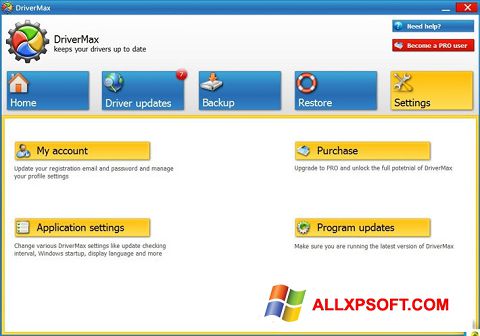 Zrzut ekranu DriverMax na Windows XP