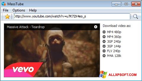 Zrzut ekranu MassTube na Windows XP