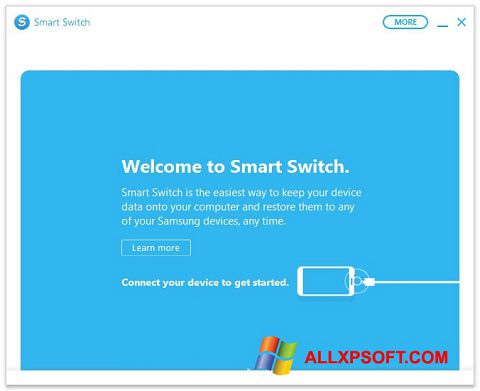 Zrzut ekranu Samsung Smart Switch na Windows XP