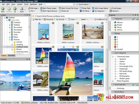 Zrzut ekranu ACDSee Photo Manager na Windows XP
