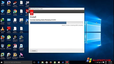 Zrzut ekranu Adobe Photoshop CC na Windows XP