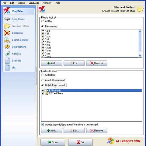 Zrzut ekranu DupKiller na Windows XP
