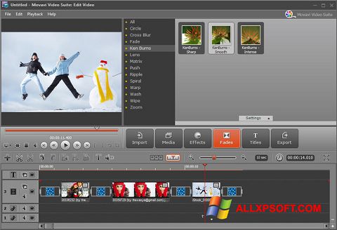Zrzut ekranu Movavi Video Suite na Windows XP
