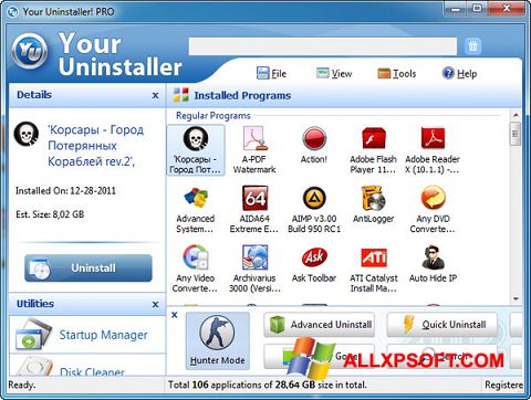 Zrzut ekranu Your Uninstaller na Windows XP
