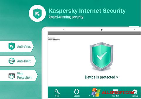 Zrzut ekranu Kaspersky Internet Security na Windows XP